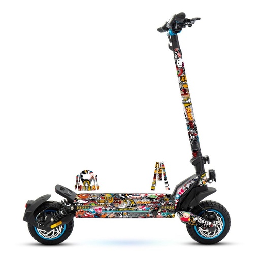 [KIT-0003-05] Kit Vinilo + Base Crossover Dual Max Sticker Bomb