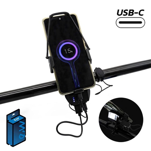 [CMM316] Soporte móvil EWS009 con powerbank, bocina y luz